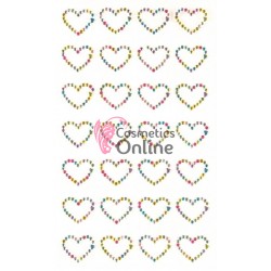 Strasuri din acril pentru make-up cu adeziv SGS009 Color de 2-3mm 42 buc MJ 1188877